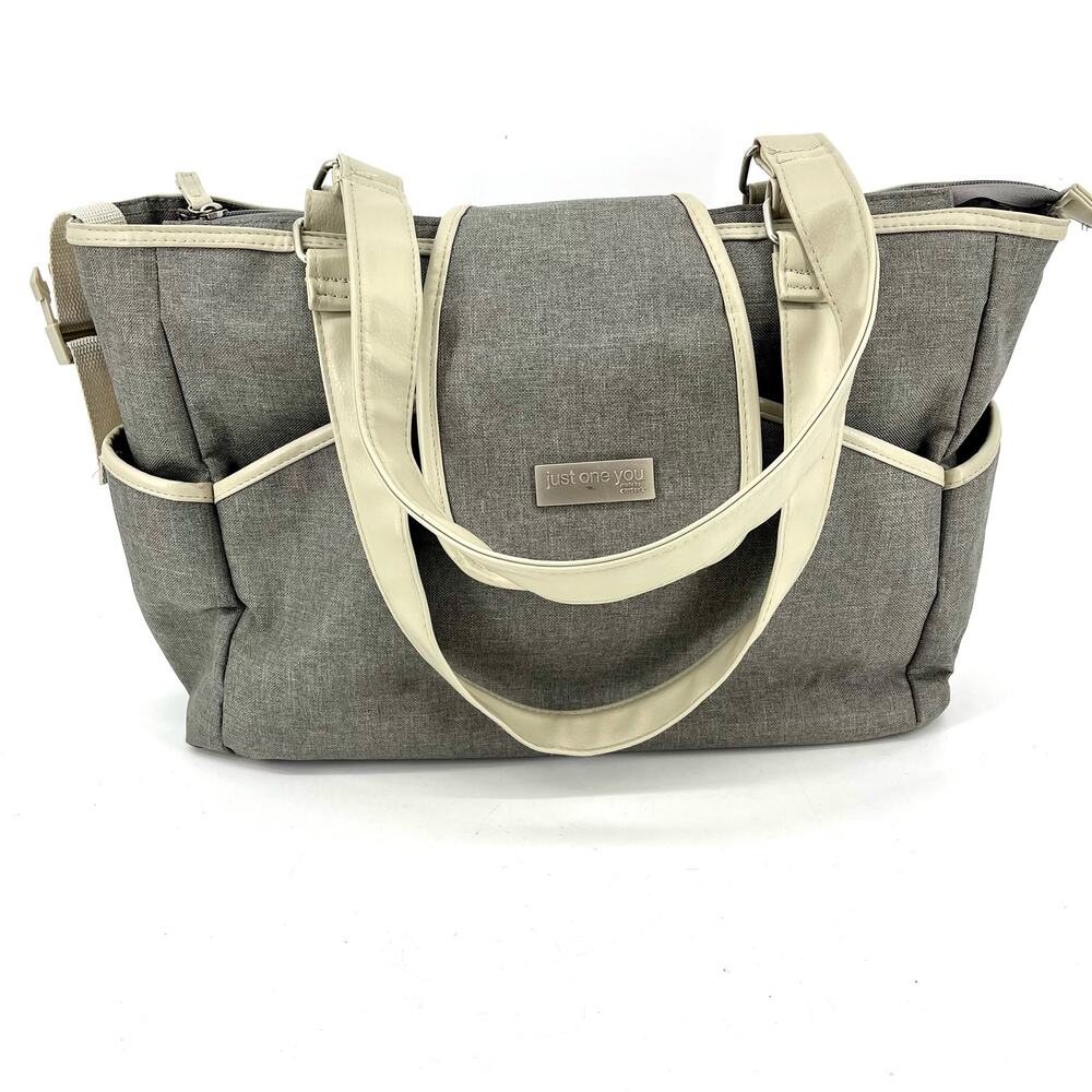 Just One‎ You gray diaper bag with accessories